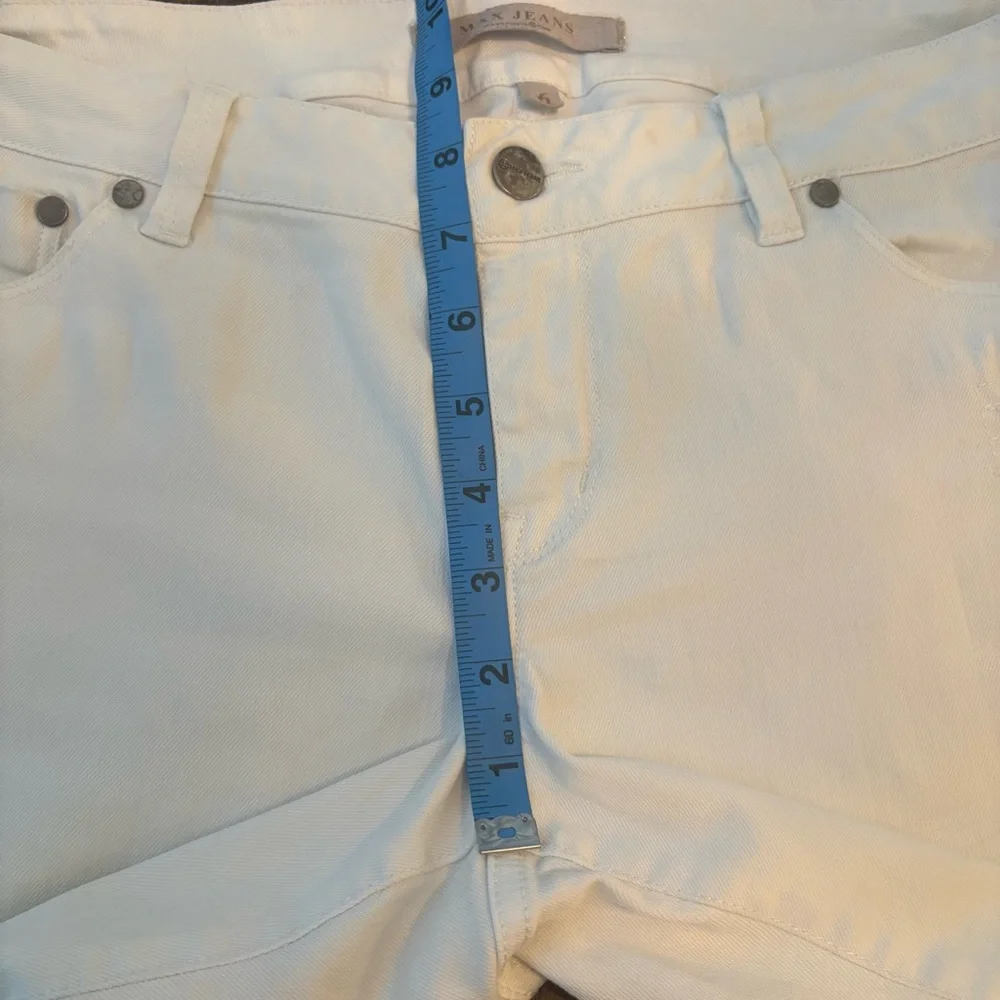 MAX JEANS White Denim Jean Shorts! Wide leg or roll up! Excellent condition! 6